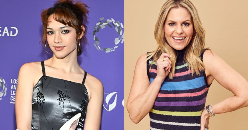 On the left, Miss Benny and on the right Candace Cameron Bure