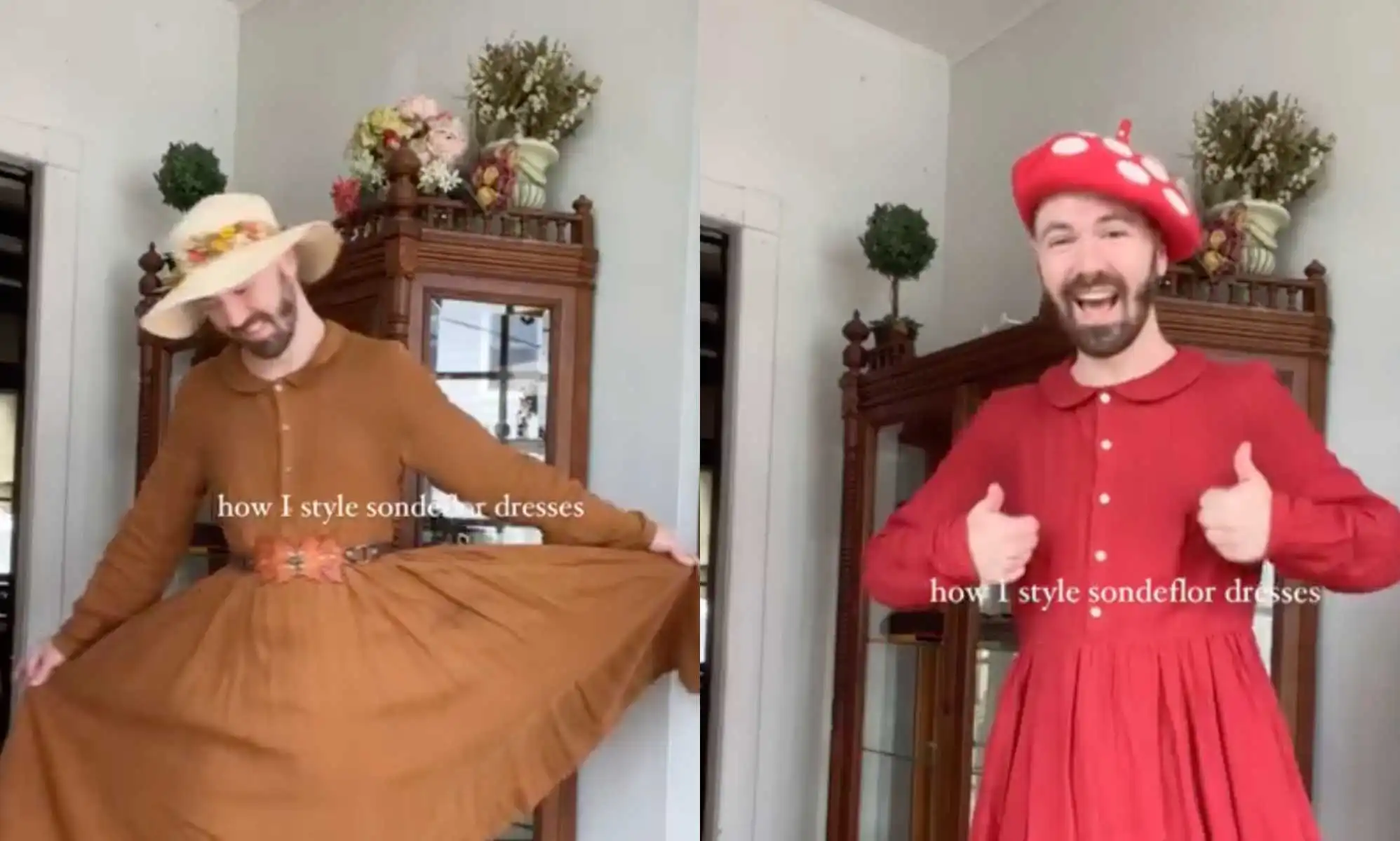 Right-wingers attack dress store over collab with bearded TikToker