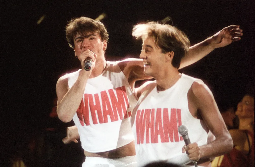 Wham! perform in London in 1983.