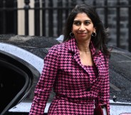 Home Secretary Suella Braverman arrives for a cabinet meeting at 10 Downing Street on June 20, 2023 in London, England