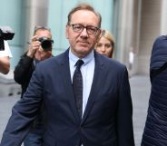 Kevin Spacey arrives at Southwark Crown Court.