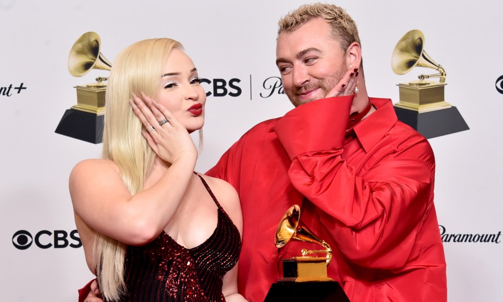 Kim Petras (L) and Sam Smith (R) supported one another through the Unholy backlash.