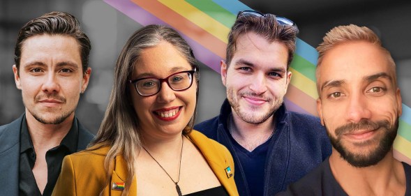 Left-right: Queer neurodiversity campaigner and educator Jude Guaitamacchi, Zoe Gould, a director at Deloitte Digital, Alex Hedlund, chief of staff at Neurodiversity in Business and Nigel Moralee, global ID&E leader at Amazon Web Services.