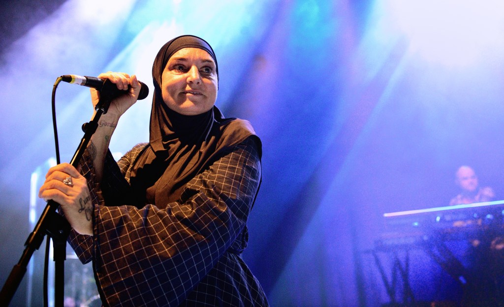 Sinead O'Connor performing in 2019. 