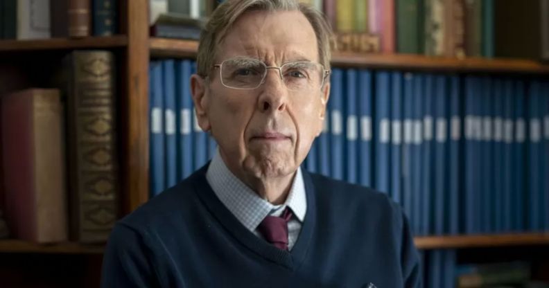 Timothy Spall plays murdered author Peter Farquhar in The Sixth Commandment. (BBC)