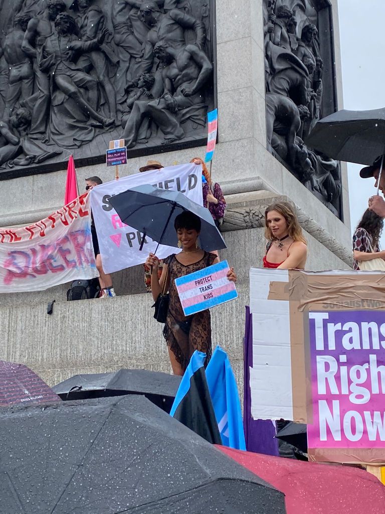 Heartstopper star Yasmin Finney at Trans+ Pride in London 2023
