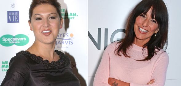 side by side images of trans Big Brother winner Nadia Almada and the show's former host Davina McCall