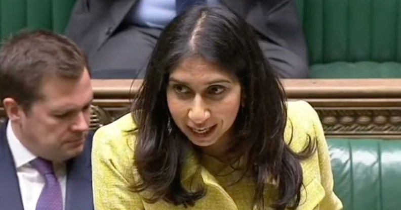 Suella Braverman in the House of Commons
