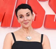 Amanda Abbington responds to accusations of transphobia in seven-minute long Instagram.