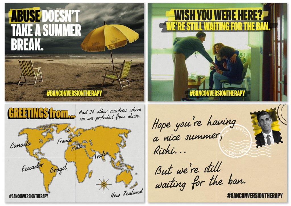 Ban Conversion Therapy Postcards