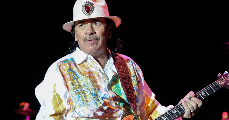 Legendary Mexican American guitarist Carlos Santana has apologised after saying that being transgender 'ain't right' at his New Jersey concert last month. (Getty Images)