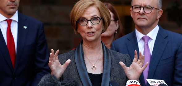 Former Australian PM Julia Gillard was asked 'what is a woman' by a gender-critical activist. (Getty Images)