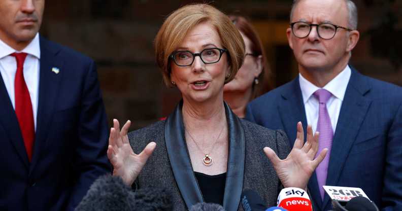 Former Australian PM Julia Gillard was asked 'what is a woman' by a gender-critical activist. (Getty Images)
