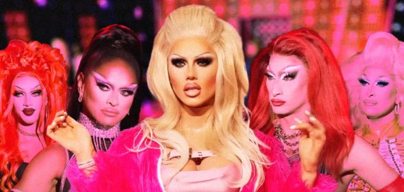 An image featuring the stars of RuPaul's Drag Race season 15.