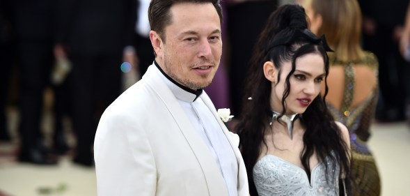Grimes and Elon Musk attend the Met Gala in New York City in 2018