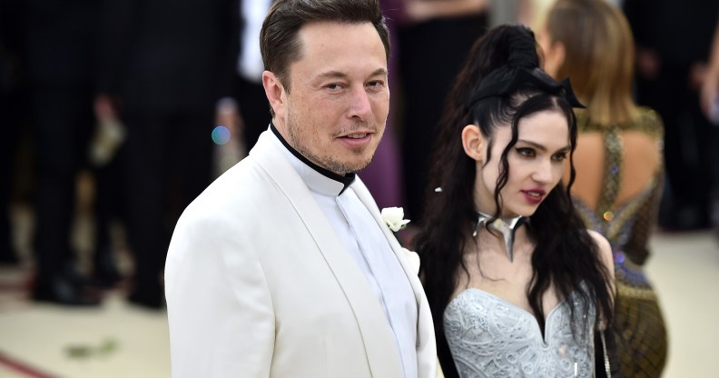 Grimes and Elon Musk attend the Met Gala in New York City in 2018