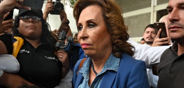 Guatemalan presidential candidate Sandra Torres