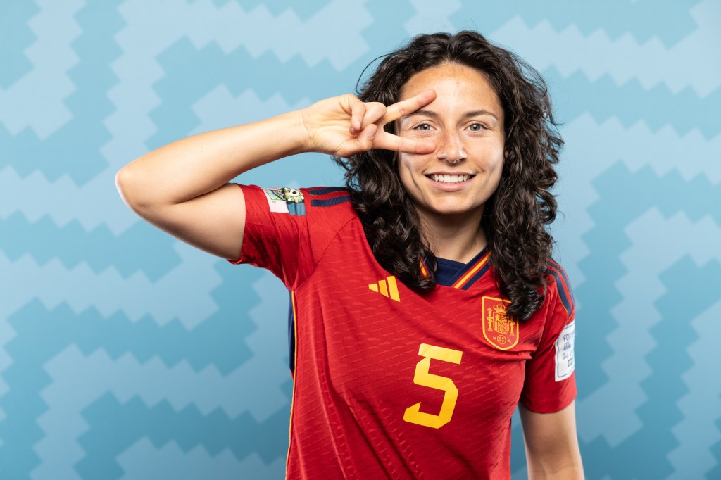 Spain LGBTQ player Ivana Andres poses during the official FIFA Women's World Cup Australia & New Zealand 2023 portrait session on July 17, 2023 in Palmerston North, New Zealand. (Photo by Buda Mendes - FIFA/FIFA via Getty Images)