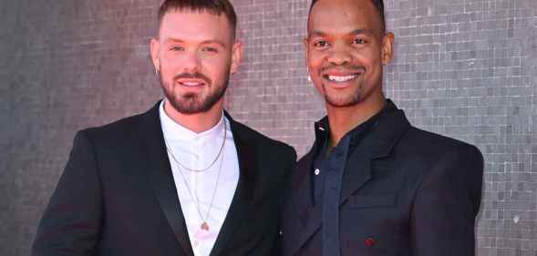 Johannes Radebe responds to Strcitly partner John Whaite's love confession. (Getty)