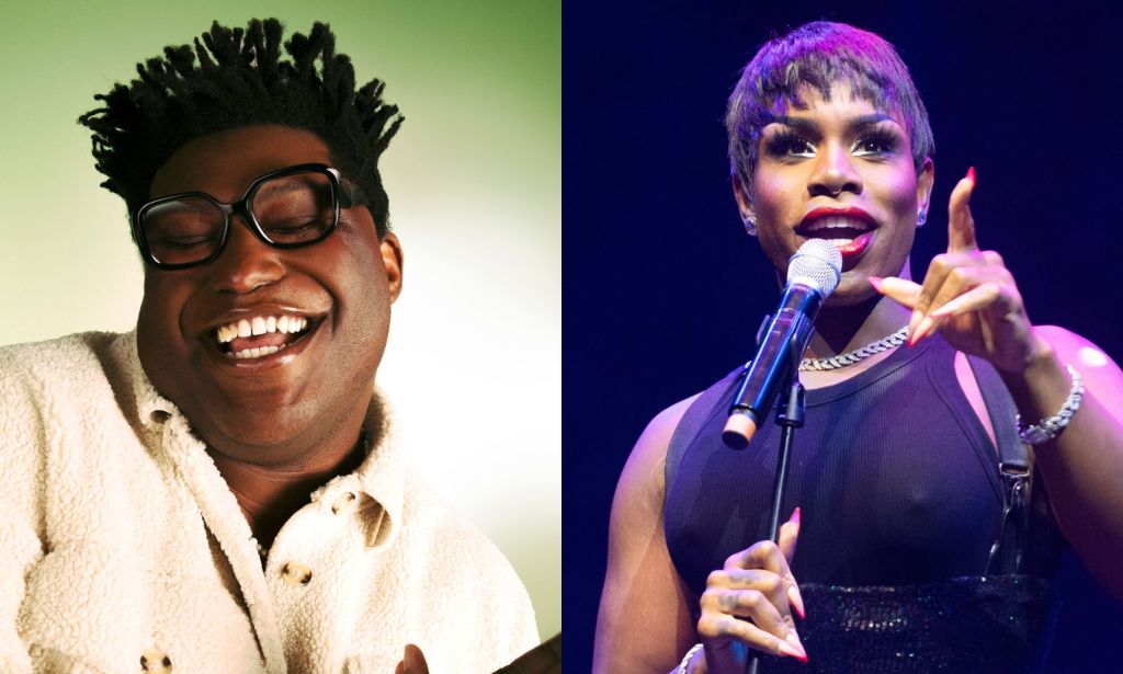 On the left, Larry Owens. On the right, Monet X Change.