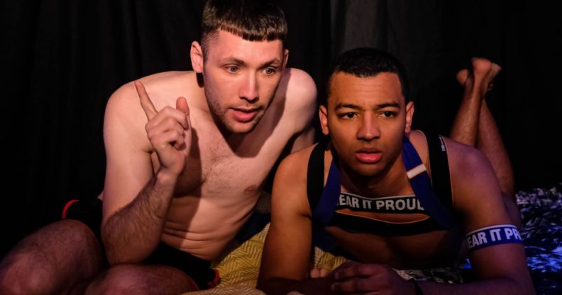 A picture of actors performing in Hive North's Jock Night