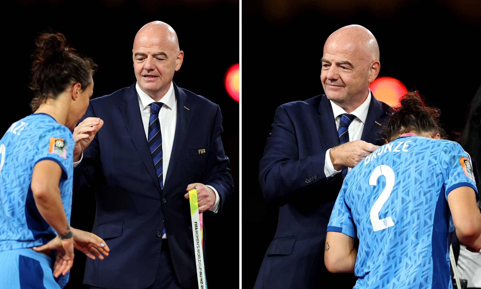 Lucy Bronze snubs FIFA boss handshake after World Cup final