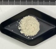 A picture of a powdered drug being sold as MDMA.
