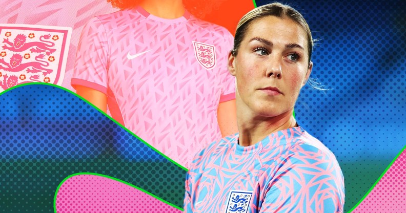 England goalkeeper Mary Earps wearing her Nike Lionesses Women's World Cup kit