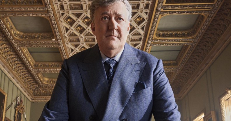 Stephen Fry plays a homophobic bully as King James III in Red, White & Royal Blue.