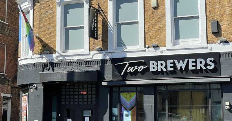 Detectives are investigating a homophobic attack on two men outside the Two Brewers in Clapham.