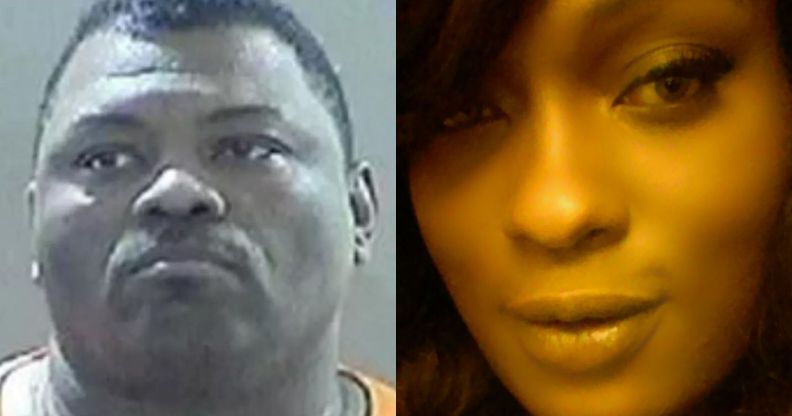 Composite image of Albert Weathers and trans woman Keanna Mattel, named in some reports as Kelly Stough