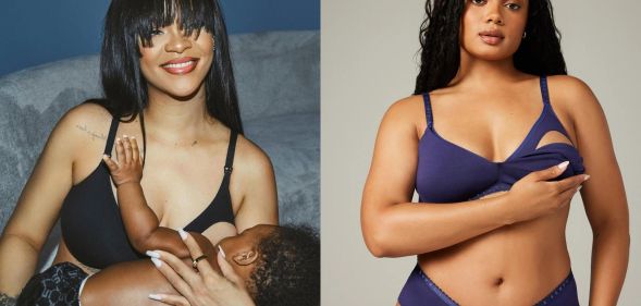 Rihanna debuts the new Savage x Fenty maternity range.