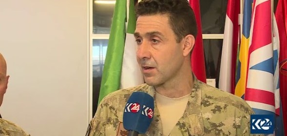 Italian general Roberto Vannacci gives an interview to TV Network Kurdistan 24
