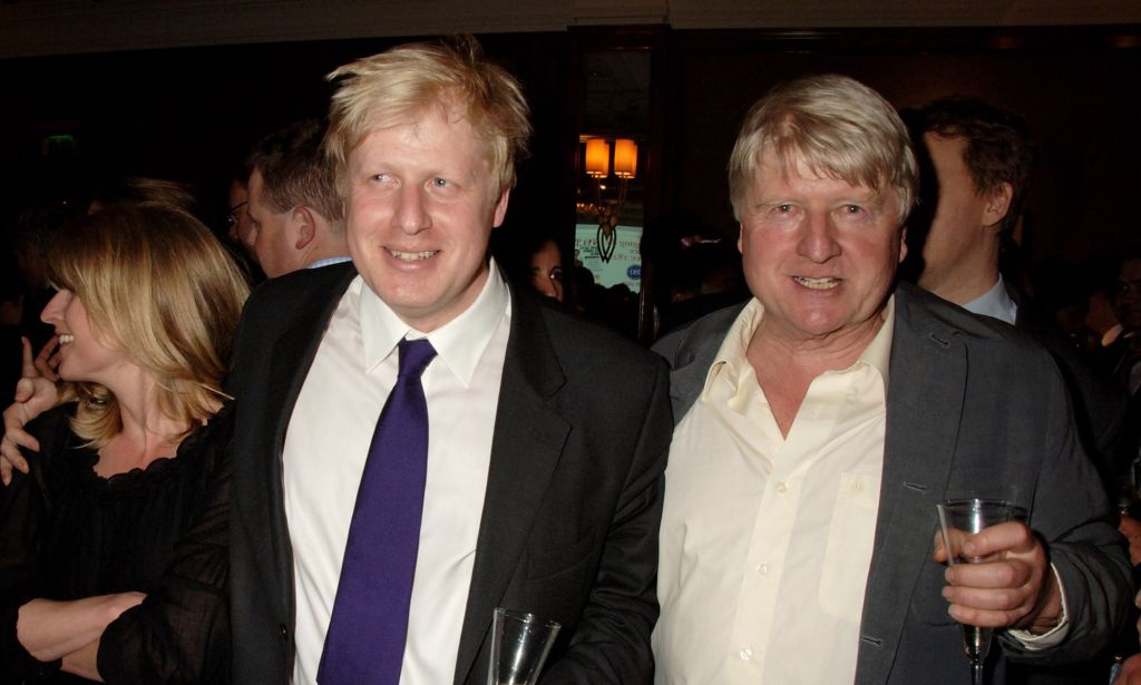 Boris and Stanley Johnson in suits and shirts in 2008.