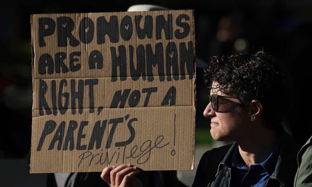 Canada Protests on LGBTQ+ policies in schools.