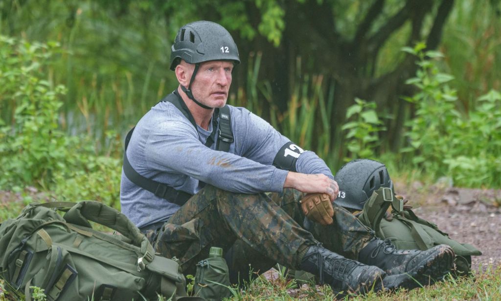Gareth Thomas in a still from Channel 4's Celebrity SAS: Who Dares Wins.