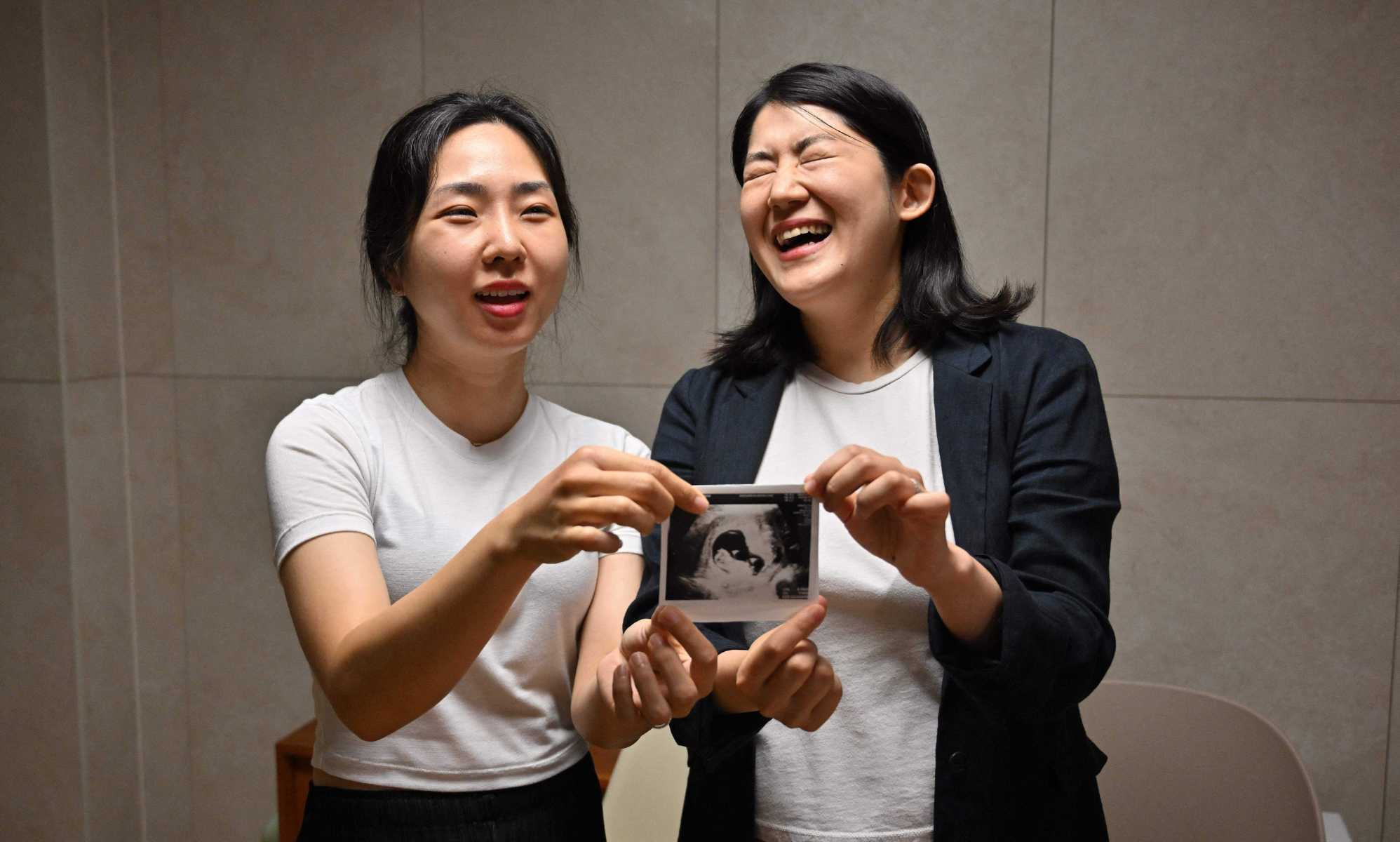 South Korea Lesbian couple welcomes child in historic first image