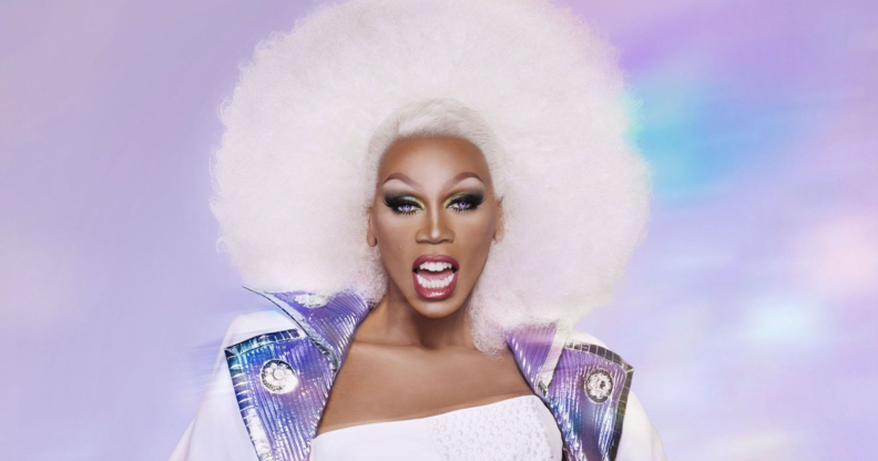 RuPaul in the promotional poster for Drag Race All Stars 4.