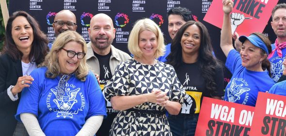 GLAAD officials join the WGA and SAG-AFTRA for its report.