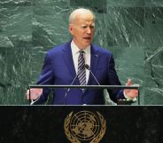 Joe Biden speaks during the UN General Assembly 2023.