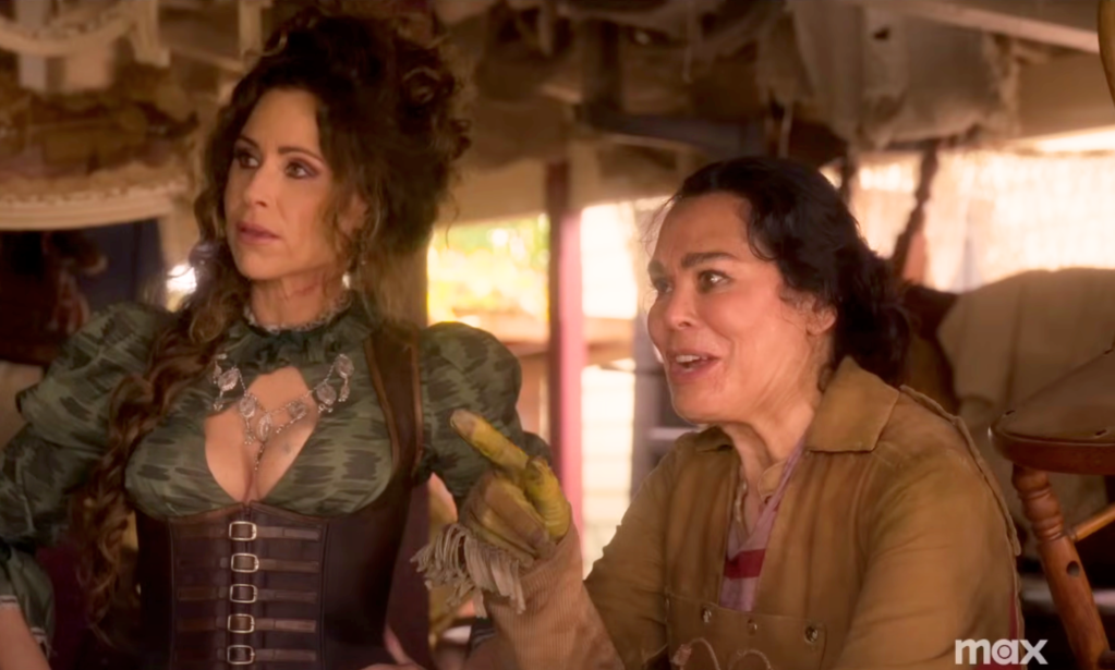 Minnie Driver and Rachel House in the Our Flag Means Death season 2 trailer. (HBO Max)
