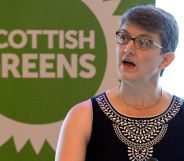 Maggie Chapman speaking during a Scottish Greens event.