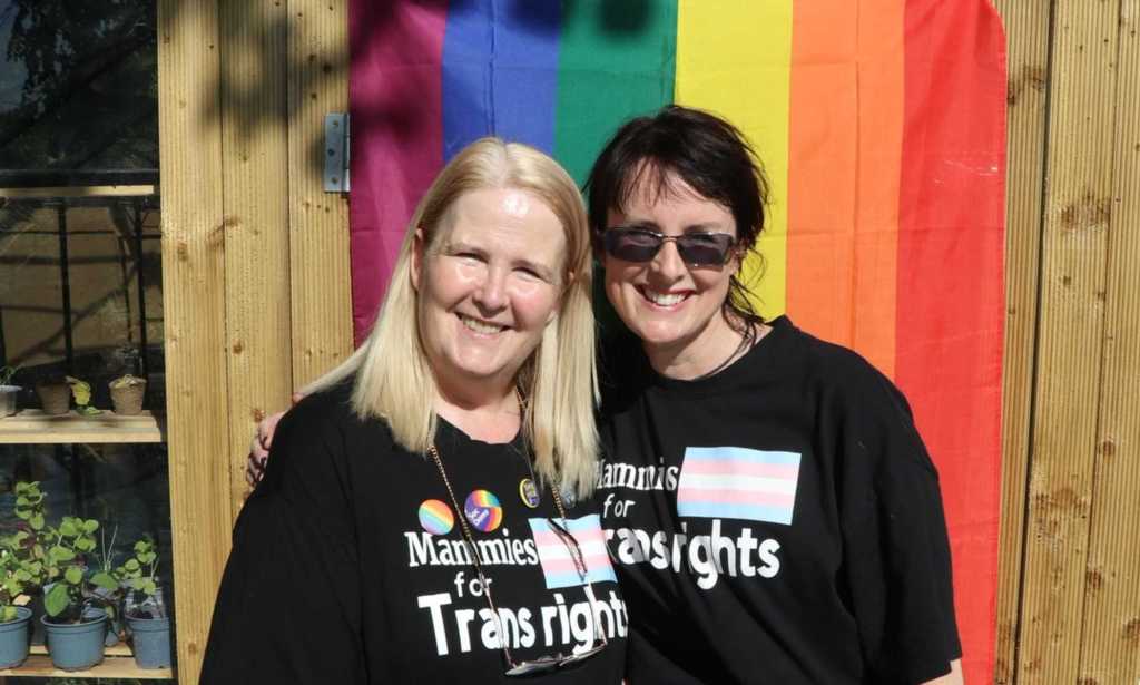 Founders of Mammies for Trans Rights: Claire Flynn and Karen Sugrue. (Mammies for Trans Rights)