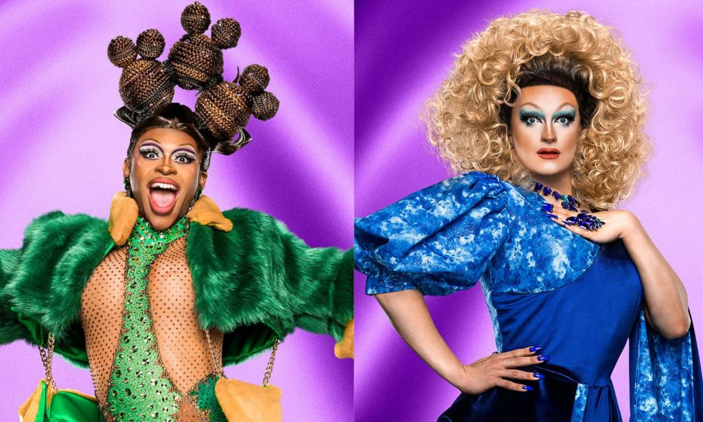 Miss Naomi Carter and Kate Butch from Drag Race UK.