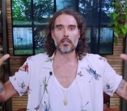 Russell Brand in a still from his most recent video