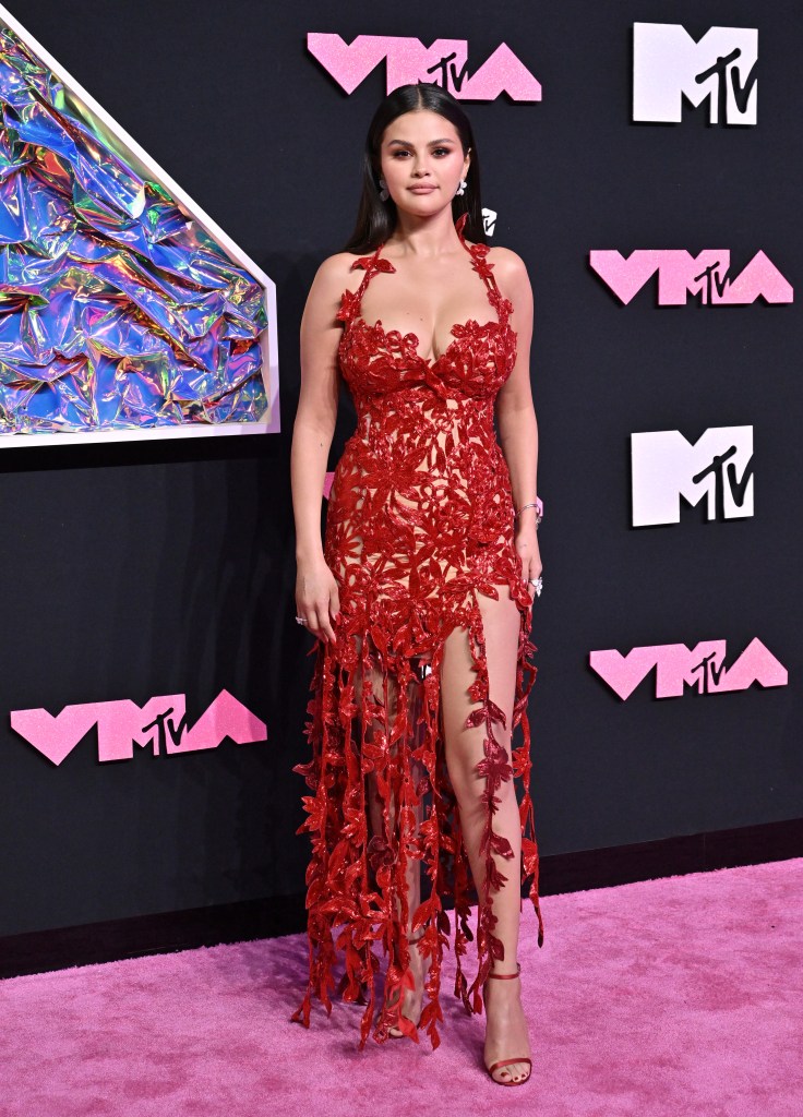 Selena Gomez attends the 2023 MTV VMAs. (Photo by Axelle/Bauer-Griffin/FilmMagic)