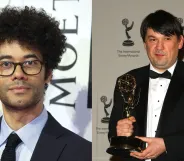 Composite image of comedian Richard Ayoade and writer and anti-trans campaigner Graham Linehan