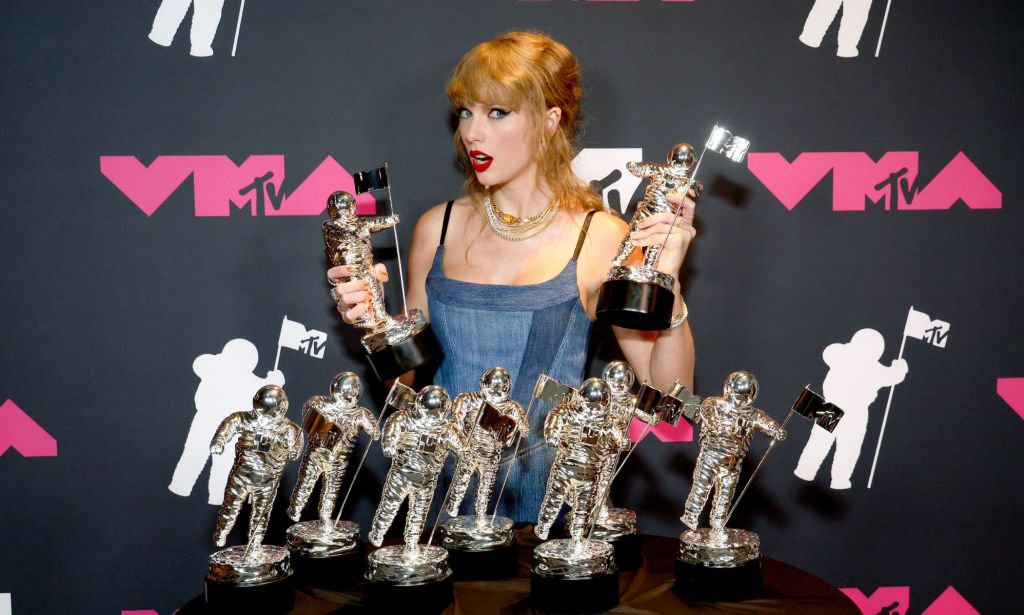Taylor Swift won nine MTV Video Music Awards in 2023.