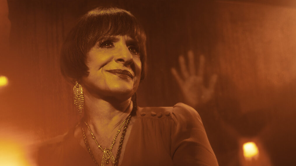 Patti LuPone singing in the bathhouse in AHS: NYC. (FX)