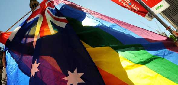 Australian LGBTQ+ flag.
